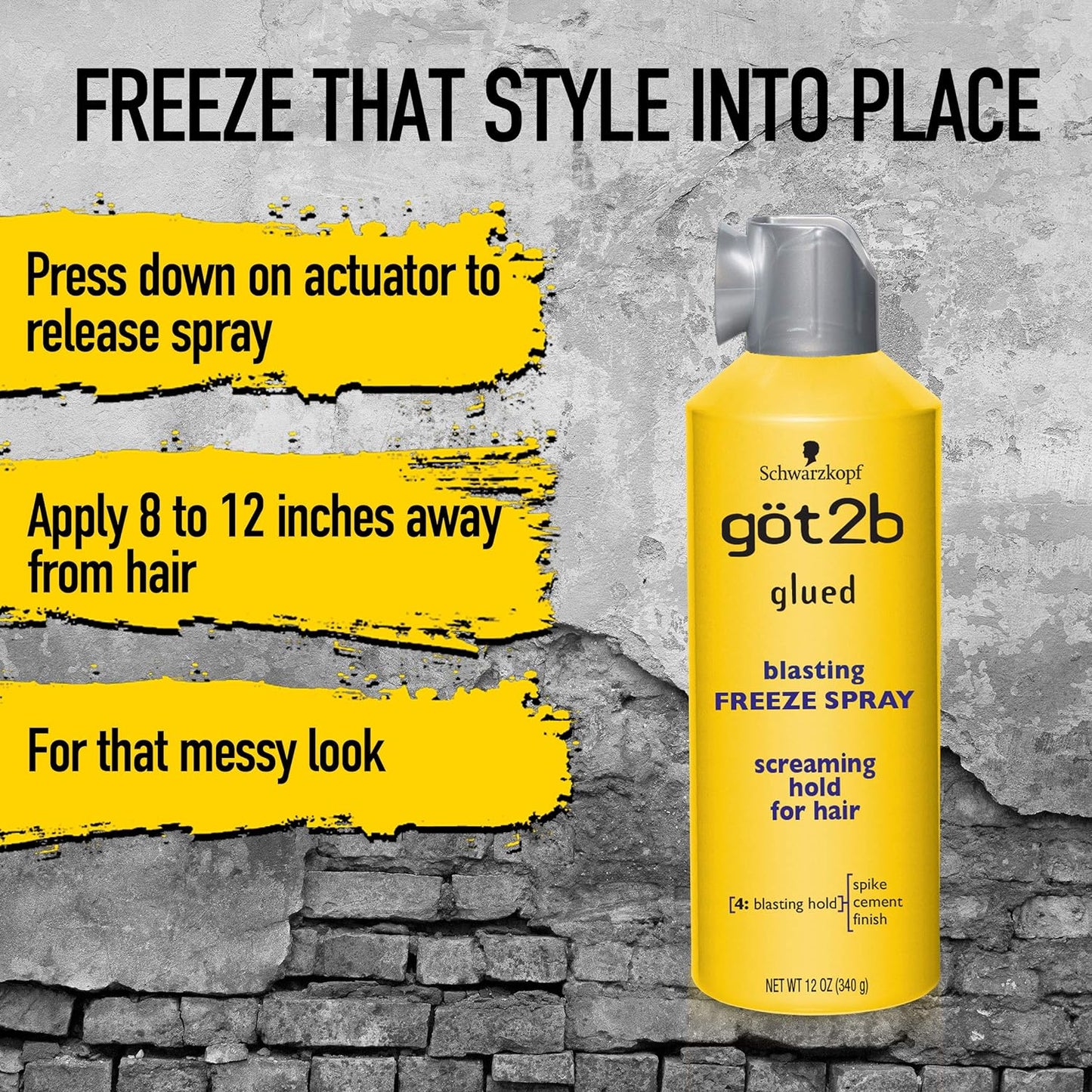 Got2b Glued Blasting Freeze Hairspray Aero