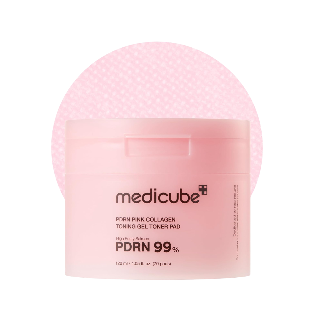 Medicube PDRN PINK COLLAGEN TONING GEL TONER PAD 70ea
