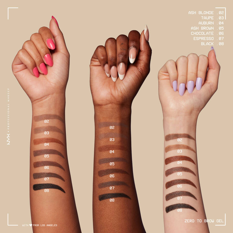 NYX Zero To Brow Longwear Brow Gel