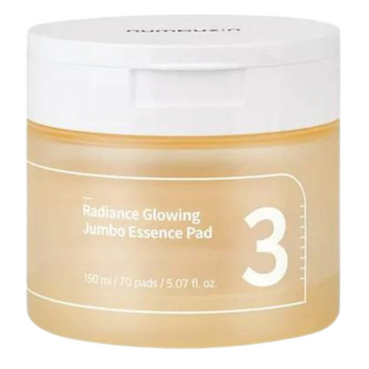 Numbuzin No.3 Radiance Glowing Jumbo Essence Pad 150ml (70ea)