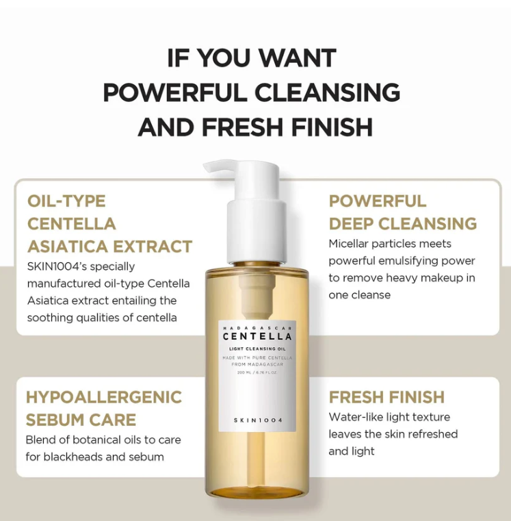 Skin1004 Madagascar Centella Light Cleansing Oil